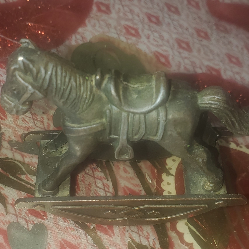 Rare Vintage Rocking Horse Sculpture